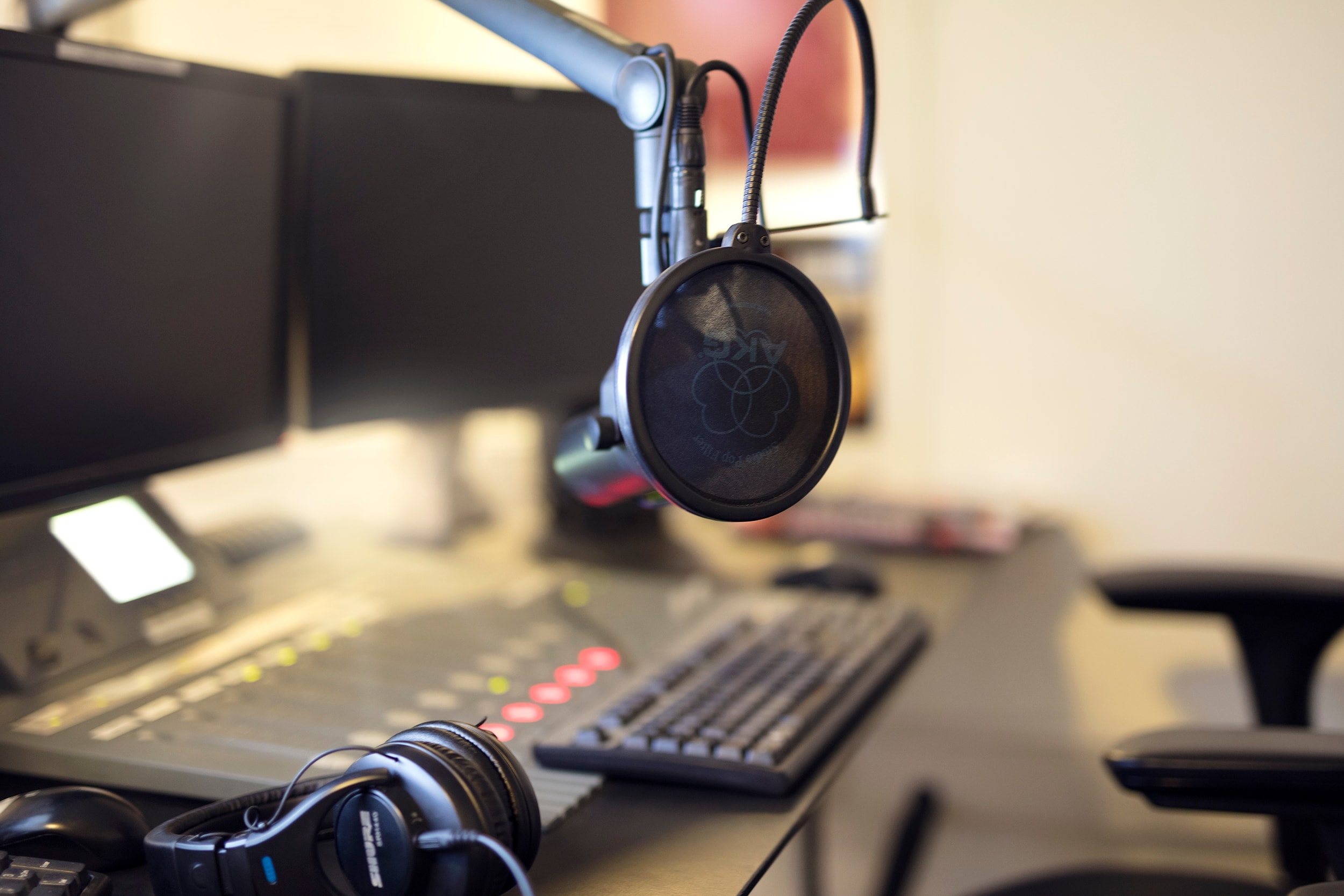 Podcast recording studio